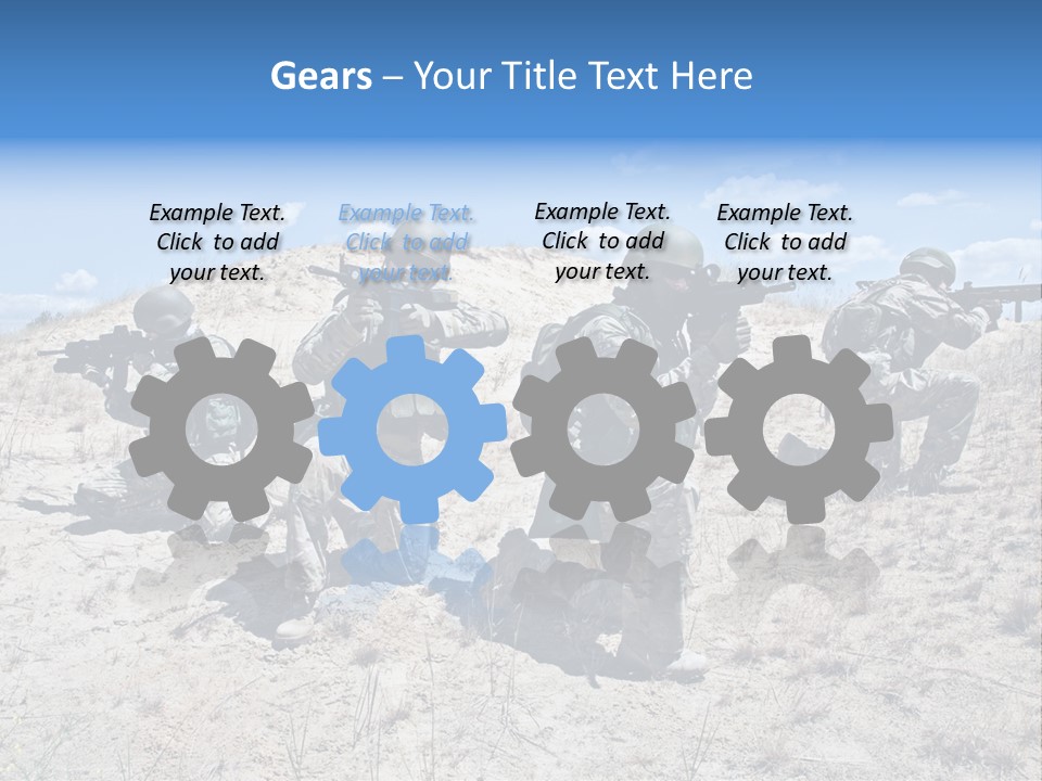 Rifle Infantry Military PowerPoint Template