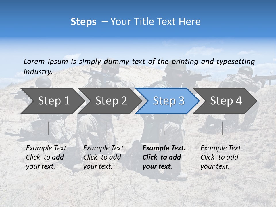 Rifle Infantry Military PowerPoint Template
