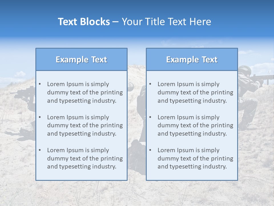Rifle Infantry Military PowerPoint Template