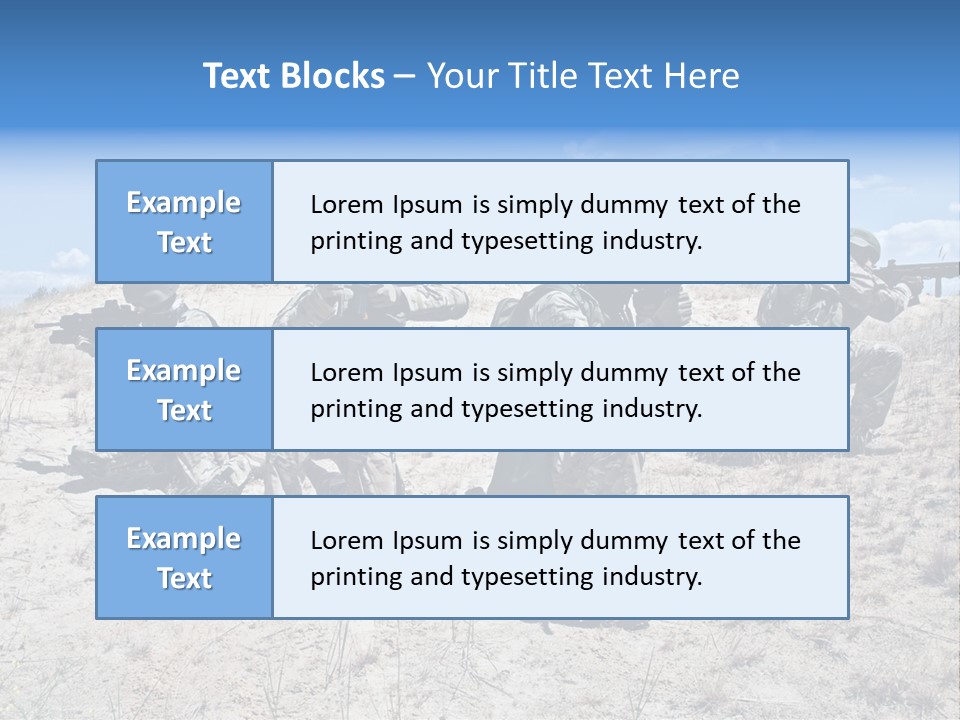 Rifle Infantry Military PowerPoint Template