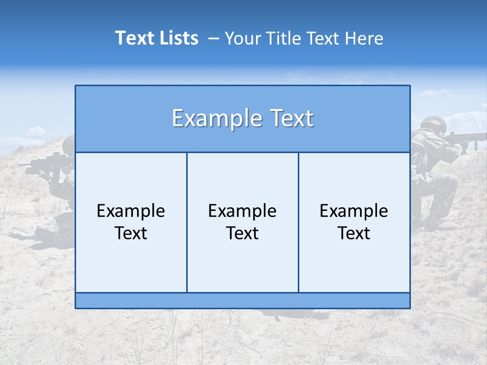 Rifle Infantry Military PowerPoint Template
