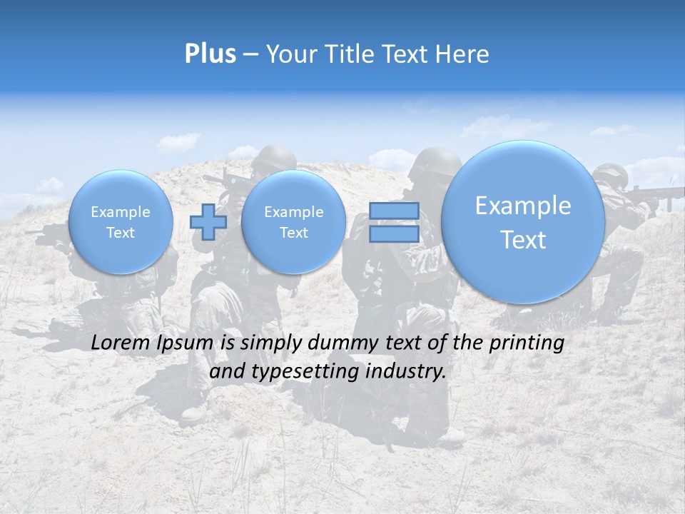 Rifle Infantry Military PowerPoint Template