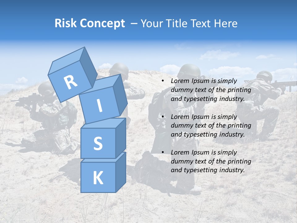 Rifle Infantry Military PowerPoint Template