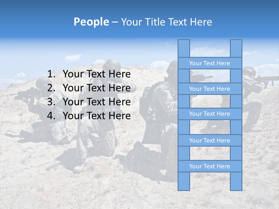Rifle Infantry Military PowerPoint Template