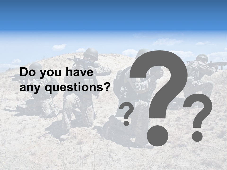 Rifle Infantry Military PowerPoint Template