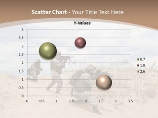 Infantry American Soldier Running PowerPoint Template