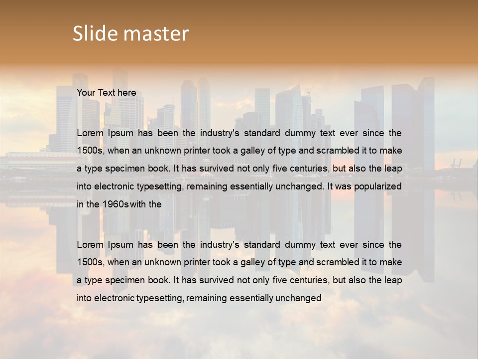 Modern Finance Site PowerPoint Template