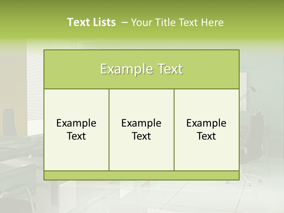 Structure Wall Table PowerPoint Template