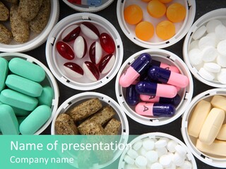 Pharmacy Drug Bottle PowerPoint Template