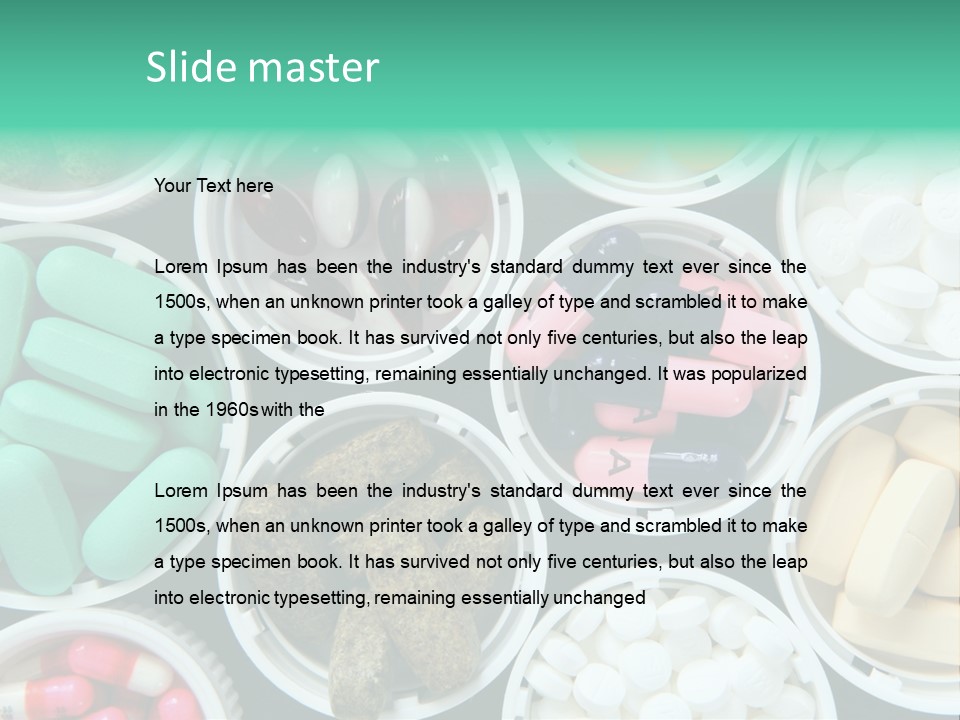 Pharmacy Drug Bottle PowerPoint Template