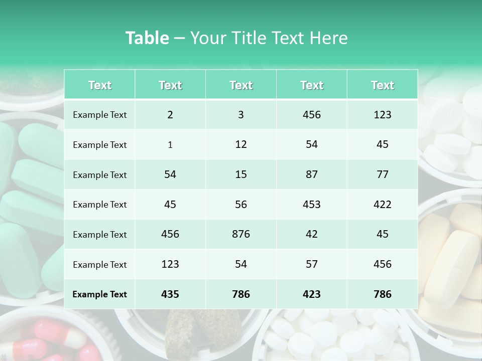 Pharmacy Drug Bottle PowerPoint Template