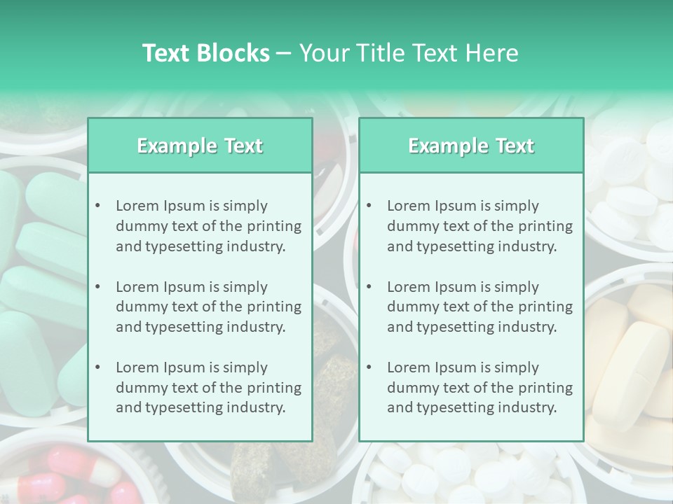 Pharmacy Drug Bottle PowerPoint Template