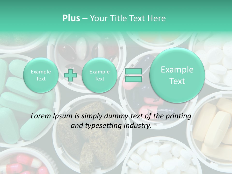 Pharmacy Drug Bottle PowerPoint Template