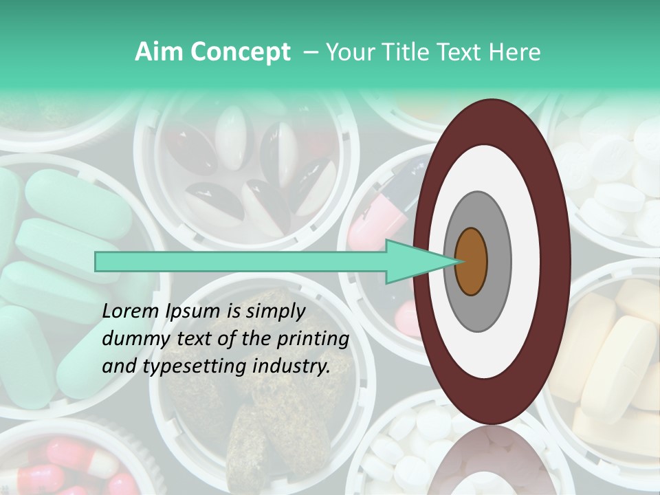 Pharmacy Drug Bottle PowerPoint Template