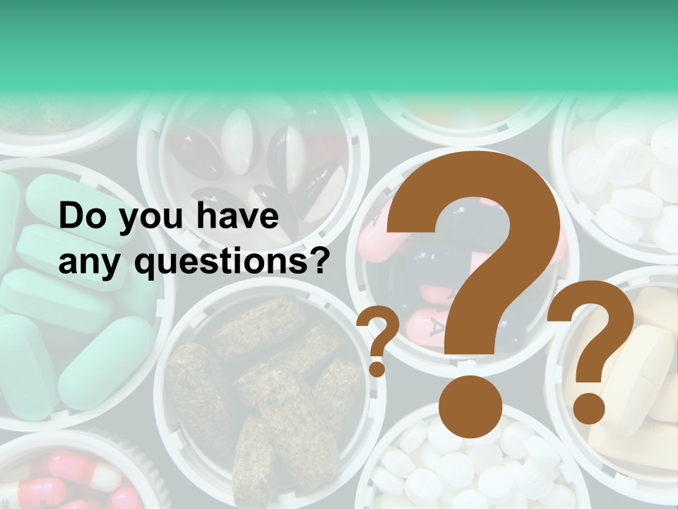 Pharmacy Drug Bottle PowerPoint Template