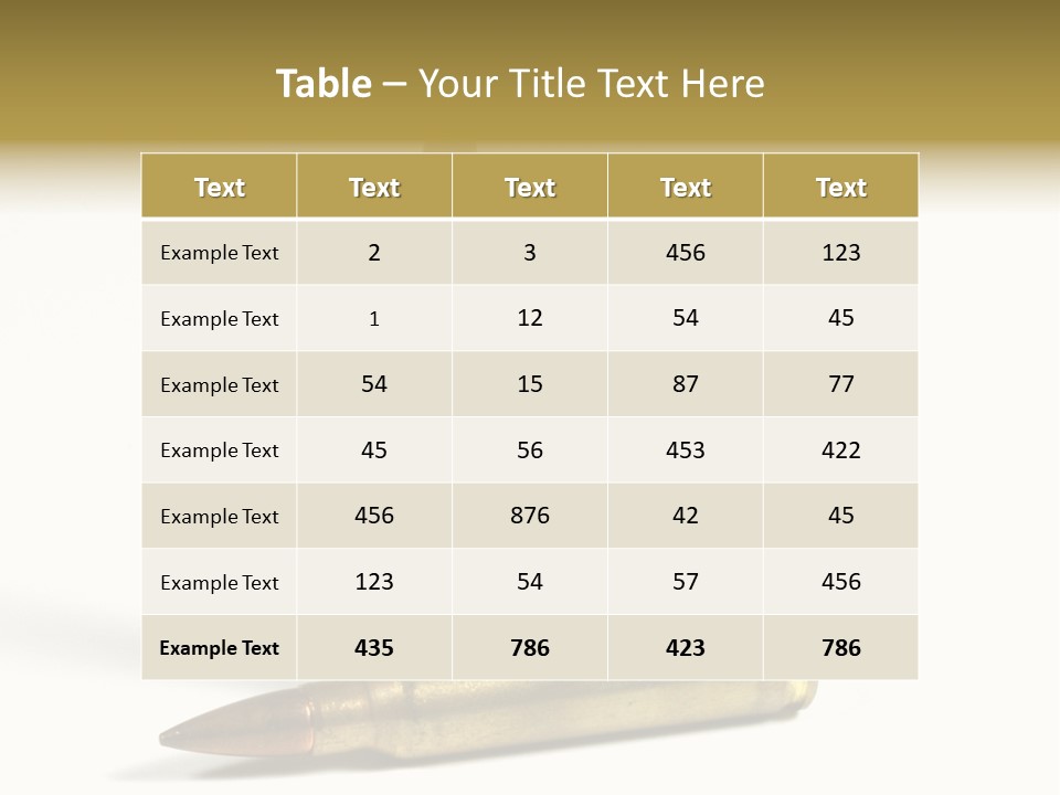 Missile Ball Calibre PowerPoint Template
