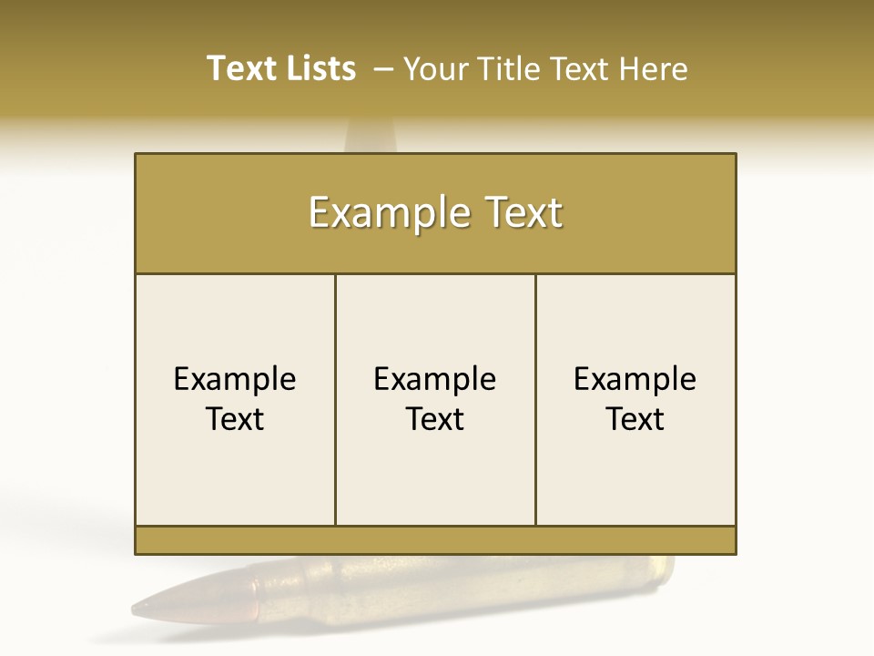 Missile Ball Calibre PowerPoint Template