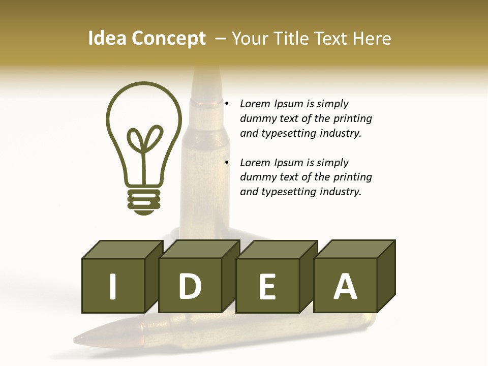 Missile Ball Calibre PowerPoint Template