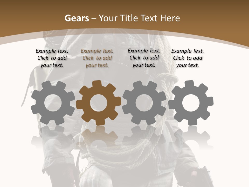 Mask Backpack Armageddon PowerPoint Template