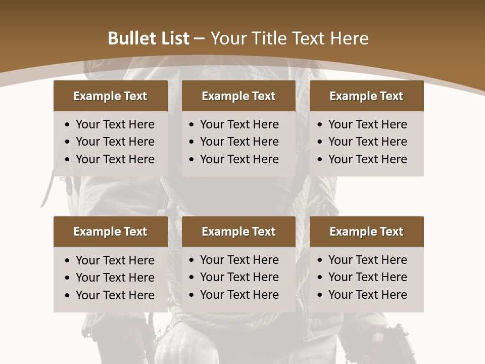 Mask Backpack Armageddon PowerPoint Template