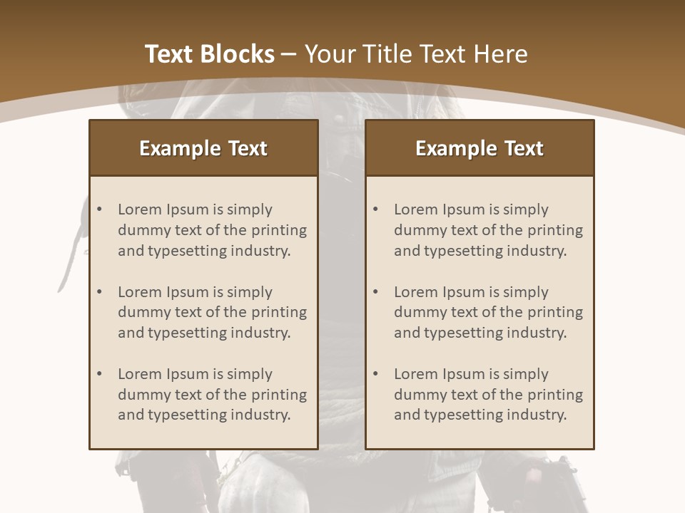 Mask Backpack Armageddon PowerPoint Template