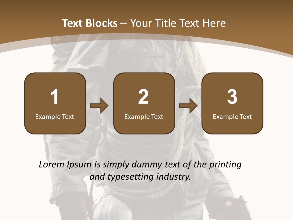 Mask Backpack Armageddon PowerPoint Template
