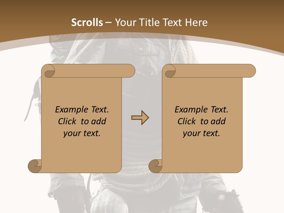 Mask Backpack Armageddon PowerPoint Template