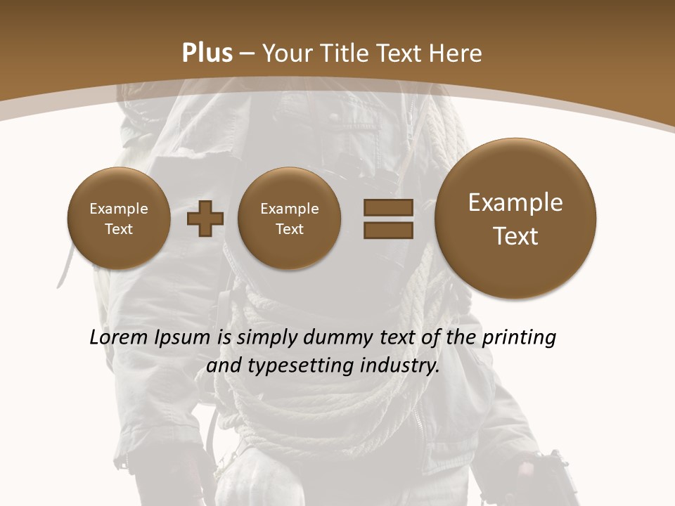 Mask Backpack Armageddon PowerPoint Template