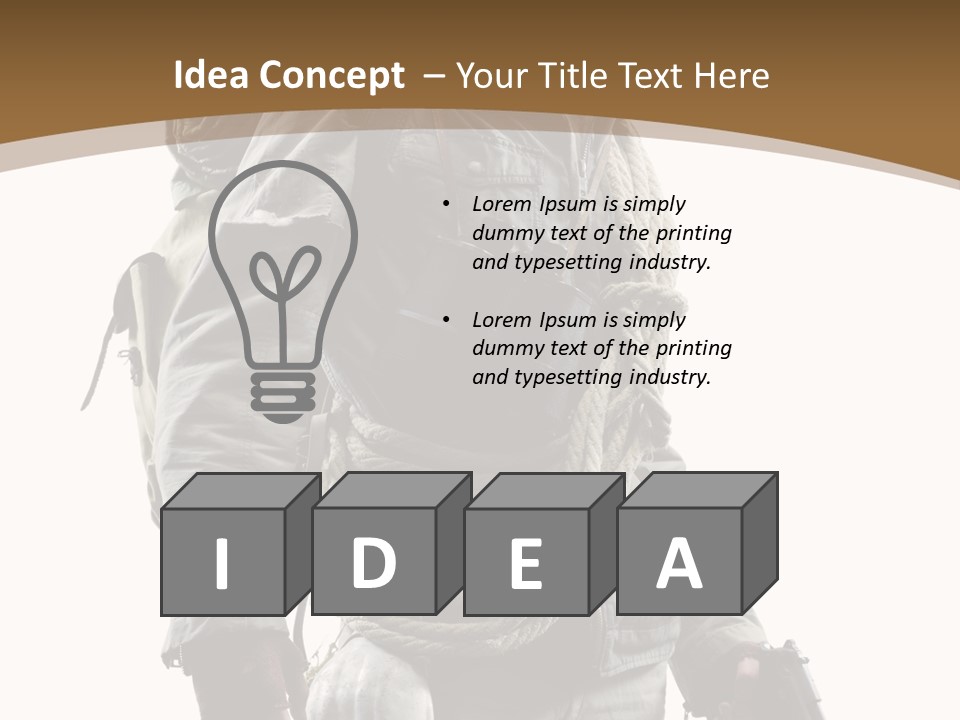 Mask Backpack Armageddon PowerPoint Template