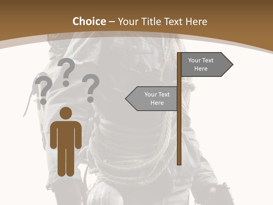 Mask Backpack Armageddon PowerPoint Template