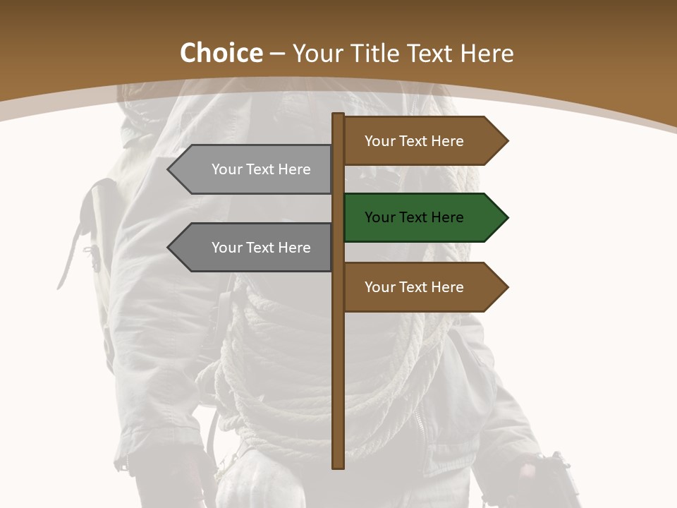 Mask Backpack Armageddon PowerPoint Template