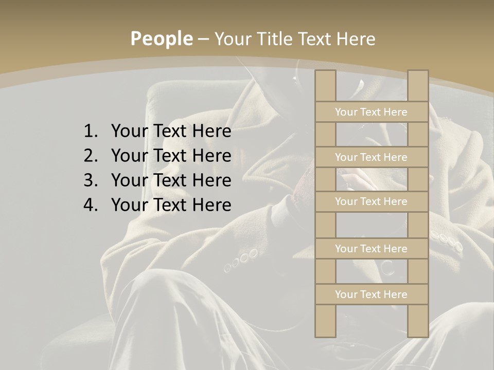 Aggressive Vertical Unrecognizable People PowerPoint Template