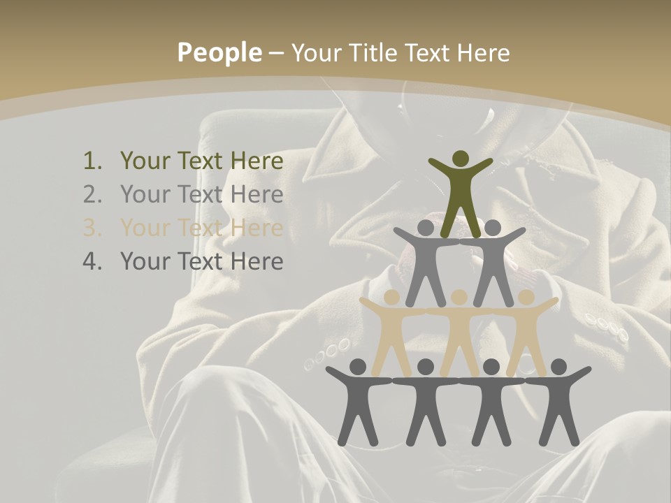 Aggressive Vertical Unrecognizable People PowerPoint Template