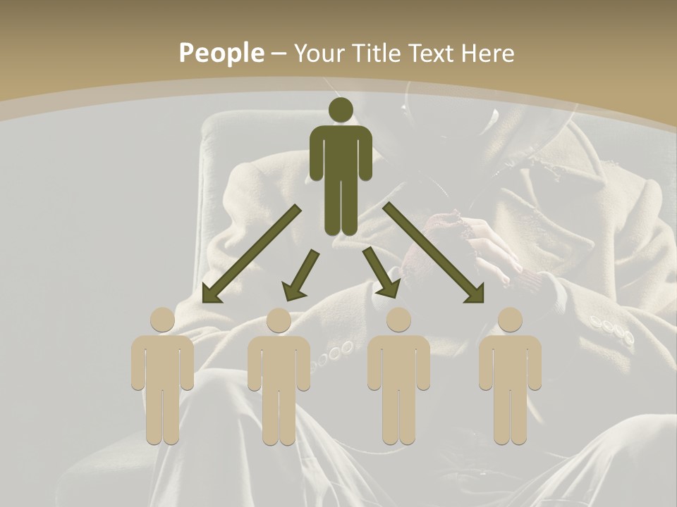 Aggressive Vertical Unrecognizable People PowerPoint Template