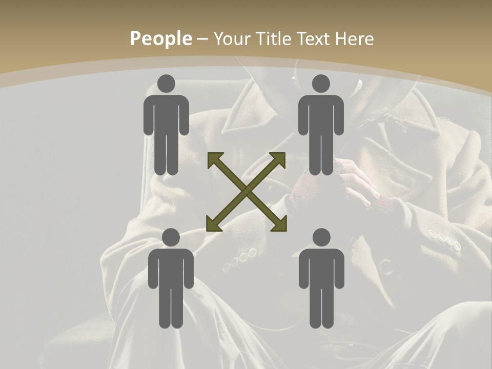 Aggressive Vertical Unrecognizable People PowerPoint Template