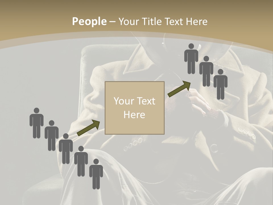 Aggressive Vertical Unrecognizable People PowerPoint Template