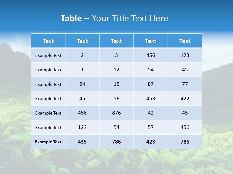 Cameron Plant Morning PowerPoint Template