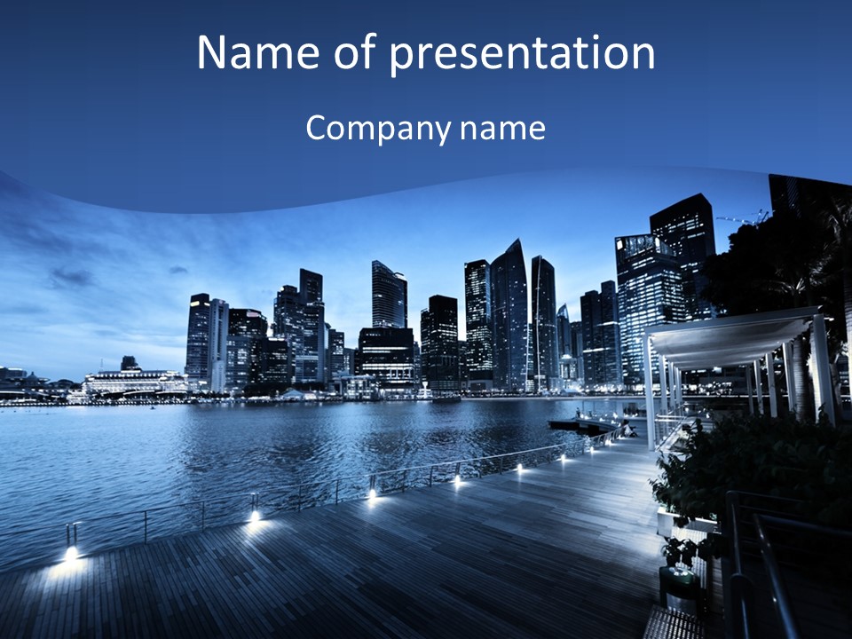 District Landmark Asian PowerPoint Template