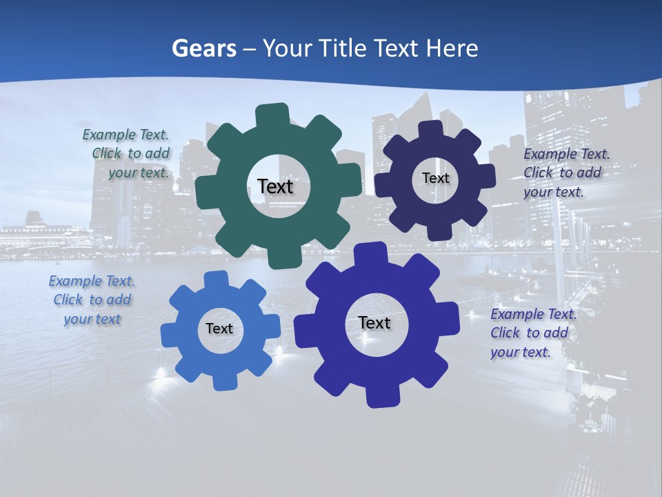 District Landmark Asian PowerPoint Template