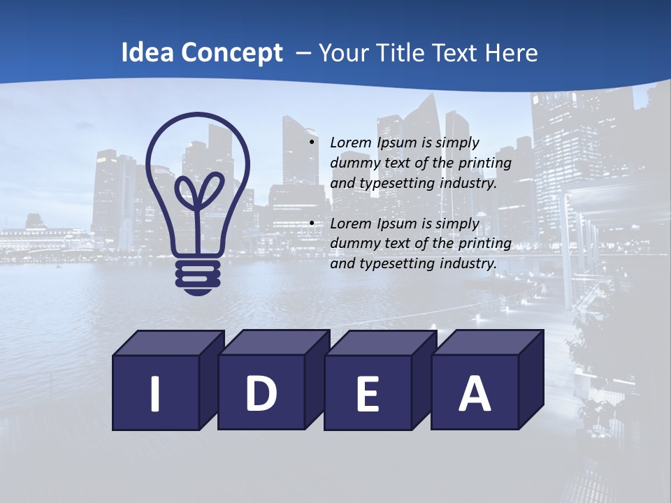 District Landmark Asian PowerPoint Template