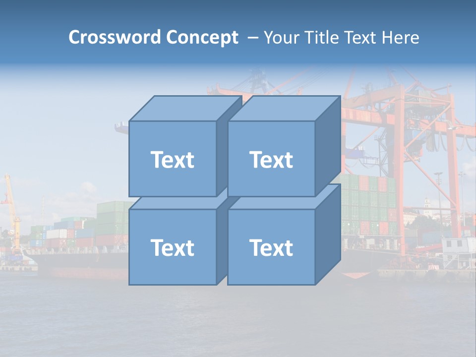 Boat Import Coast PowerPoint Template