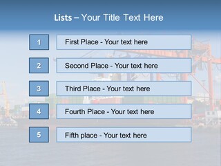 Boat Import Coast PowerPoint Template