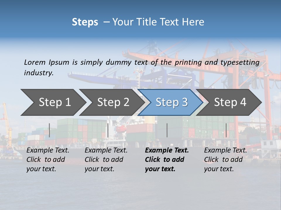 Boat Import Coast PowerPoint Template
