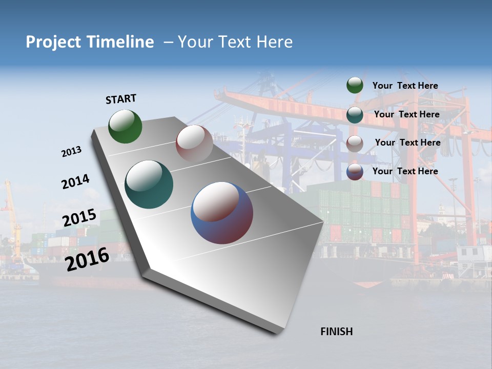 Boat Import Coast PowerPoint Template
