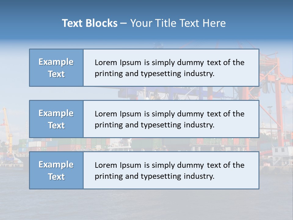 Boat Import Coast PowerPoint Template