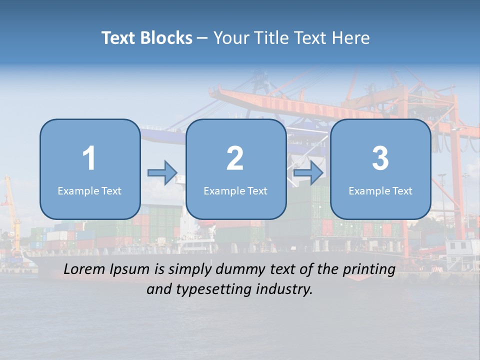 Boat Import Coast PowerPoint Template