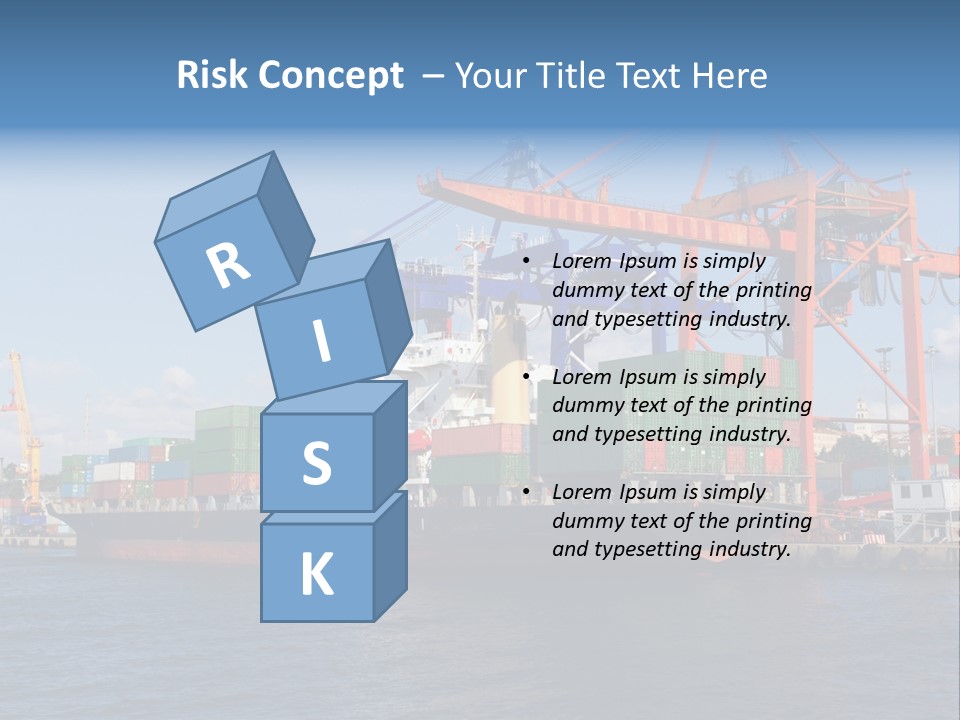 Boat Import Coast PowerPoint Template