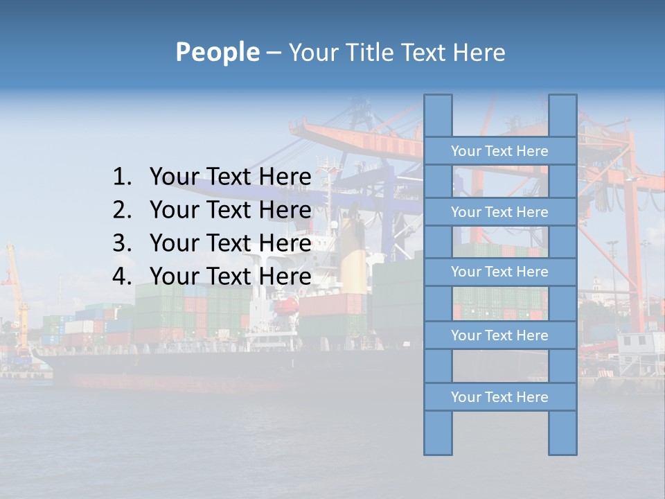 Boat Import Coast PowerPoint Template