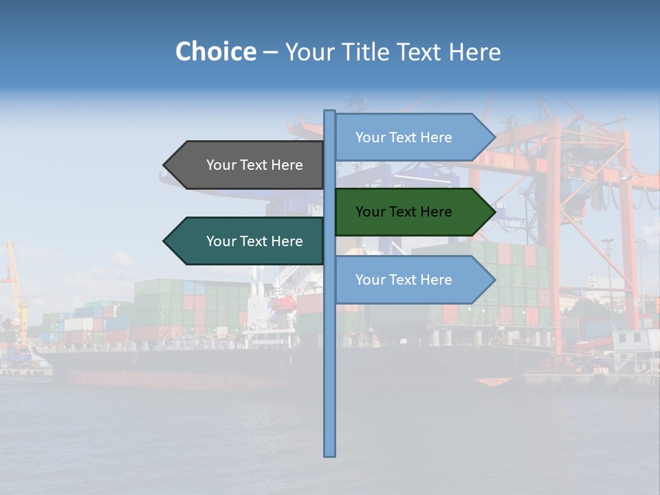 Boat Import Coast PowerPoint Template
