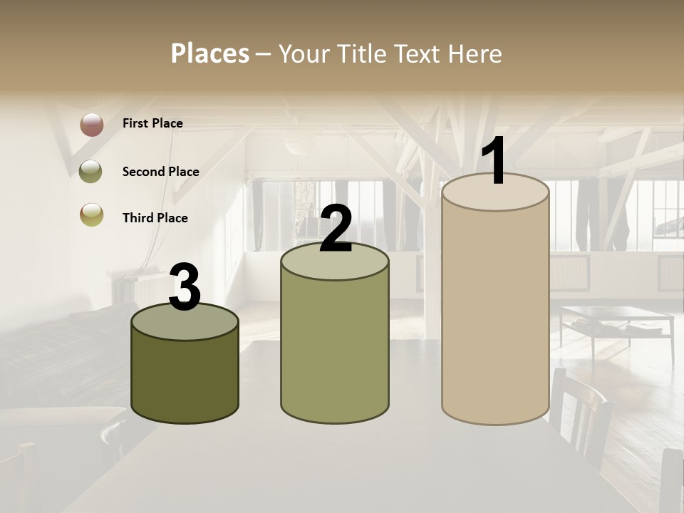 Light Beam Chairs PowerPoint Template